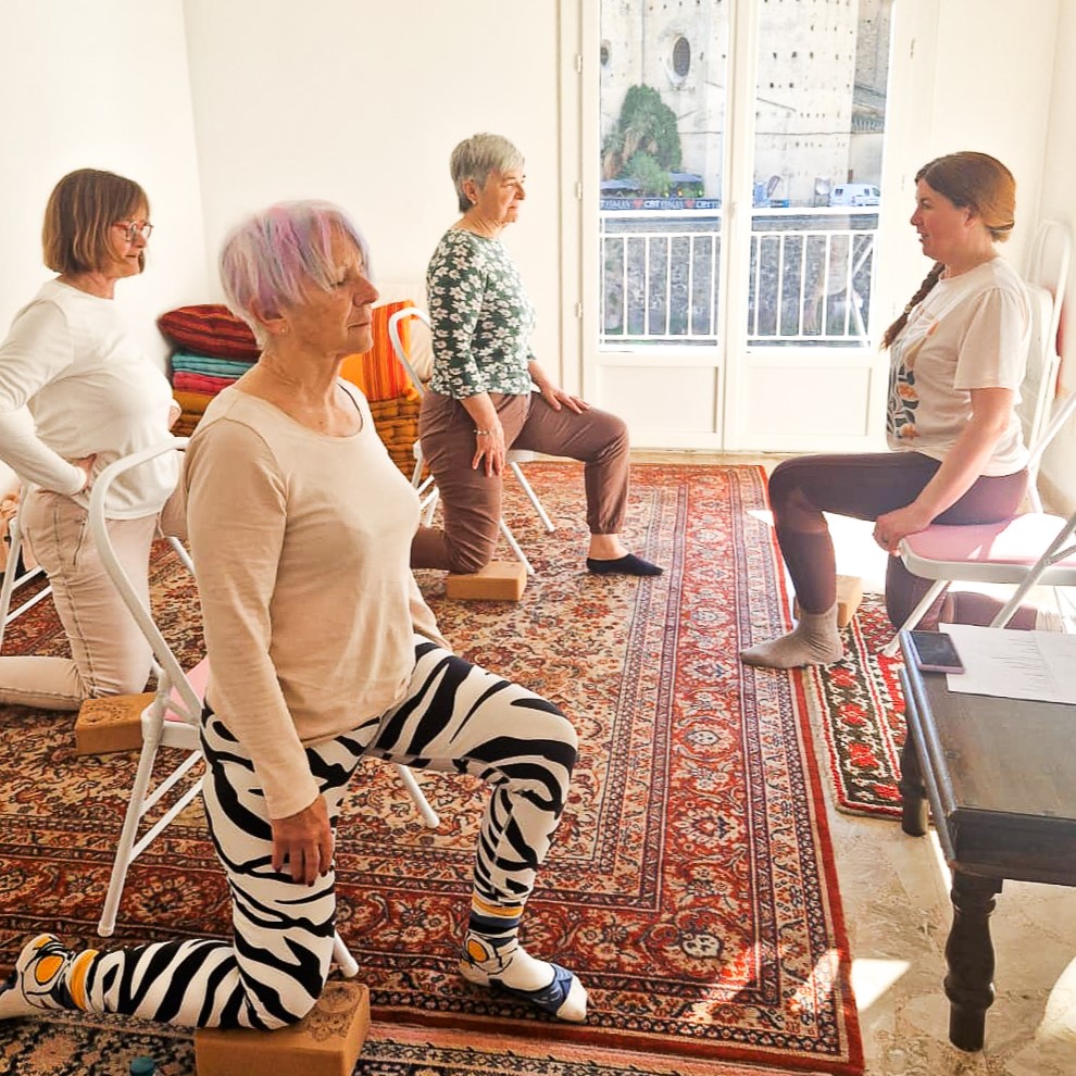 yoga sur chaise